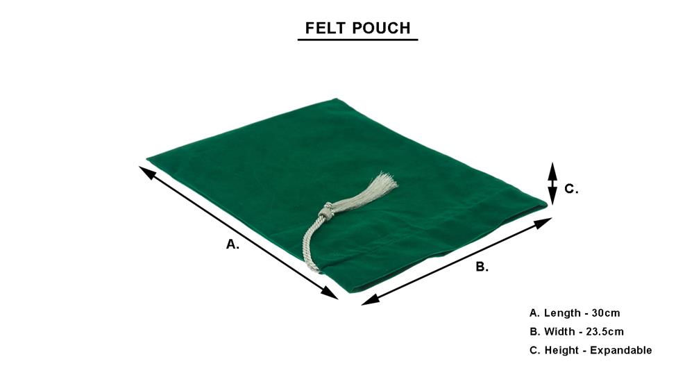 Felt Pouch Sizes